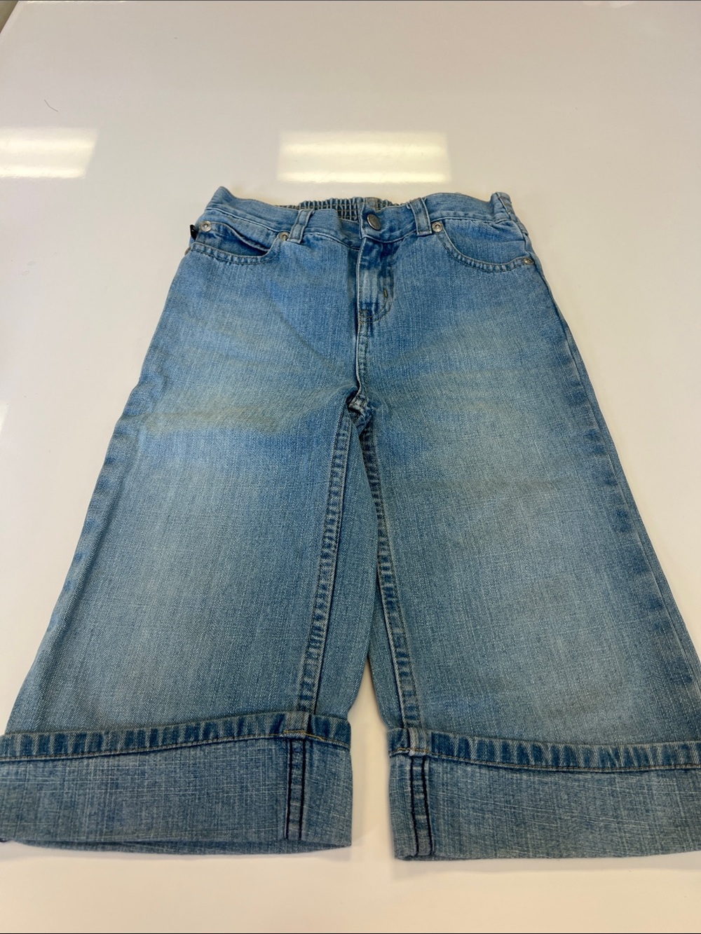 Ralph Lauren cropped Light Wash Jeans - girls sz 6X adorable !!